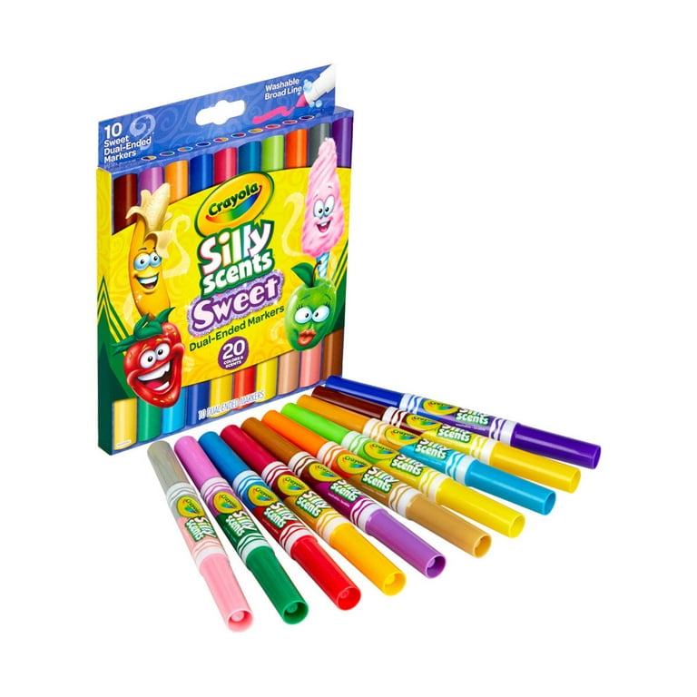 Crayola Silly Scents Sweet Dual-Ended Markers - Assorted - 10 /