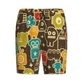 thumbnail image 3 of Picia Robot and Monsters Pajama Shorts for Men, Men's Pajama Bottoms, Sleepwear,Short Pajama Pants-Medium, 3 of 9