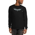 thumbnail image 4 of Bat Doodle Metal Series: Onyx Unisex graphic Long Sleeve Shirt, 4 of 10