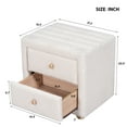 thumbnail image 5 of Teddy Fleece Nightstand with 2 Drawers - Beige, 5 of 10