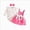 O43-Hot Pink, variant on 0-3 Months Newborn Baby Girl Clothes Romper Love Heart Print LONG Sleeved Ruffled Bow Skirt Headband Outfits Set 0 18 Months