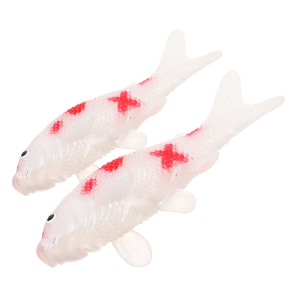 UPOUART 2Ud Peces Simulados De Oro Artificial Para Acuario Multicolor PVC