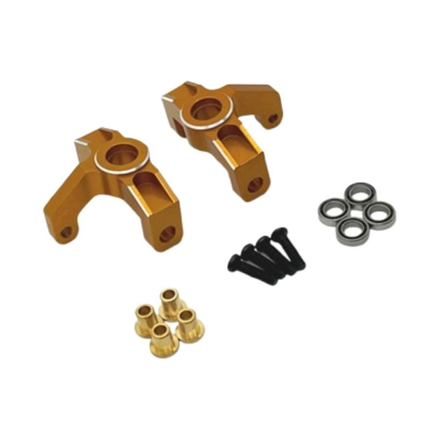 1/12 1/14 RC Coche Dirección Taza Reemplaza Accesorio Portátil Resistente de Aluminio para C8803 Xdkj-006 124007 144001 124008 Oro