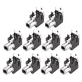 thumbnail image 1 of Conector RCA hembra de montaje en panel PCB negro de 2 pines, 10Pcs, 1 of 4