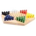 thumbnail image 5 of Juego de damas chinas con múltiples piezas de ajedrez, tablero de madera, juego de ajedrez interactivo para niños y adultos, 5 of 5