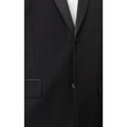 thumbnail image 2 of Braveman Mens Solid Black Classic Fit Tuxedo Suit With Satin Lapels, 2 of 6