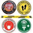 thumbnail image 2 of FindTape Heavy-Duty PVC Floor Signs & Markers: 17 in. diameter circle ("Attention Keep Aisles Clear"), 2 of 3