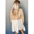 thumbnail image 3 of a.Jesdani Timeless Khaki Poplin Skirt Dress - Chic Mini Fit, 3 of 8
