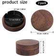 thumbnail image 2 of Wooden ashtray with lid, windproof, odor-proof, bar, office, lounge, party, 2 of 7
