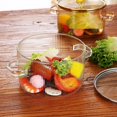 thumbnail image 3 of Cacerola de vidrio de silicio de boro con alto contenido de vidrio para cocinar sopa, olla pequeña transparente para sopa con tapa, utensilios de cocina de doble oreja, 3 of 5