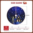 thumbnail image 2 of Salouo Christmas Night Christmas Tree Skirt 48" Farmhouse Christmas Decorations Snowman Xmas Tree Skirt Tree Mat for Holiday Party Decor, 2 of 8