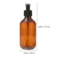 thumbnail image 3 of 5Pcs 300ml Plastic Empty Bottles Shampoo Subpackaging Bottle Emulsion Pump Press Bottles Brown, 3 of 9