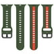 thumbnail image 3 of Correa de silicona para Apple Watch (42 mm/44 mm/45 mm/49 mm militar verde rojo), 3 of 9