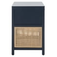 thumbnail image 2 of SAFAVIEH Miya Rustic Coastal 1 Drawer Nightstand, Navy/Natural, 2 of 13