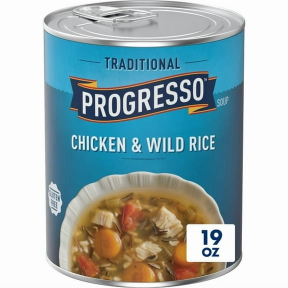 Progresso Traditional Chicken and Wild Rice Soup Gluten Free 19 oz (Pack of 3)