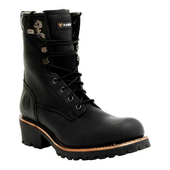 Hawx Men's 8" Logger Work Boot Soft Toe - BHX00RPW87 10 EE  US