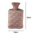 thumbnail image 2 of Botella de agua caliente elegante con bolsa de agua de PVC con cubierta de bolsillo para la mano, material superior inodoro, 2 of 5