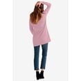 thumbnail image 2 of ellos Women's Plus Size Lace Trim Sweatshirt Tunic - 34/36, Dusty Pink, 2 of 6