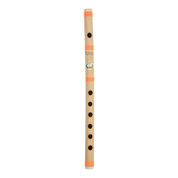 Musical Flutes Regular B Tune 6 Hole Bamboo Flute Bansuri - 14 Inch (English Note) By Indian Collectible