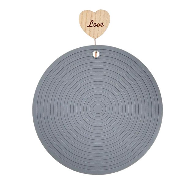 Tapete de mesa redondo de silicona resistente al calor Mantel individual antiescaldado (gris) Ndcxsfigh Nuevos Originales