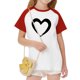 thumbnail image 5 of Blusas y camisas de manga corta con cuello redondo para niños y niñas, blusa de manga corta con estampado de cuello redondo, 5 of 7