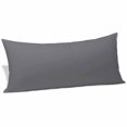 thumbnail image 2 of Grey Pure Color Body Pillow Covers 20"x60", Aesthetics Contemporary Luxury Soft Brushed Microfiber Breathable Throw Pillow Covers, Pillowcase with Zipper for Couch Sofa Bedroom Living Room, 2 of 9
