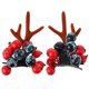 thumbnail image 1 of 1 par de pinzas para el cabello con astas de Navidad, accesorios para el cabello con estilo para niñas, 1 of 6