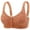 Brown, variant on Womens Bras Non Wire Comfortable Seamless Underwire Free Bralette Wireless Plus Size 32-40B/C/D Multi Colors Soft Breathable Sleep Everyday Wear