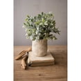 thumbnail image 1 of Artificial Sage With Criss Cross Rustic White Pot, 1 of 3