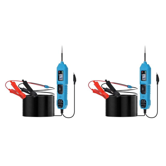 2X Probador de Circuito Automotriz Prueba Digital de Prueba de Energía de Voltaje Eléctrico Sonda Probador de Voltaje del Automóvil Herramienta de Prueba