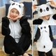 thumbnail image 1 of Pijamas de invierno para niños, ropa de dormir de Panda, unicornio, Kigurumi, monos de dibujos animados para niños, disfraz de bebé para dormir de Manta para niñas xuanjing unisex, 1 of 2