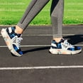 thumbnail image 5 of 2024 Geometric Lattice Women Or Men Lace Up Flat Sneakers Female Mesh Walking Footwear, 5 of 8