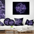 thumbnail image 4 of Designart Fractal Purple Flower Explosion - Floral Throw Pillow - 18x18, 4 of 5