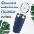 thumbnail image 3 of Retirement Gifts for Men Women Coworkers - Funny Retired 2025 Party Decorations for Coworkers, 20oz Stainless Steel Double Wall Vacuum Insulated Tumbler, Navy Blue, 3 of 6