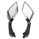 thumbnail image 4 of 2Pcs Motorcycle Modified Rearview Mirror Reverse Rear View Side Mirrors Carbon Fiber, 4 of 5