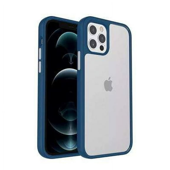 Matte Clear Compatible for iPhone 13 Pro Case 6.1 Inch-Designed for iPhone 13 Pro Phone Case Mist Series Shockproof (Navy)