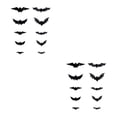 thumbnail image 1 of Decoración festiva Bewildely murciélago PVC negro 12 piezas, 1 of 6