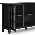 thumbnail image 5 of Pemberly Row Solid Wood 62 " Transitional Storage Cabinet in Black, 5 of 8