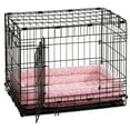 thumbnail image 4 of Midwest Homes for Pets QuietTime Double Bolster Dog Bed & Crate Mat Pink, 36 Inch, 4 of 4