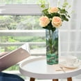 thumbnail image 6 of Clear Flower Vase Centerpieces Plastic Cylindrical Vases Home Wedding Decor 4"x12" Lake in Mountains, 6 of 6