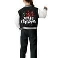thumbnail image 4 of Staki Cool Jackets for Girls Kids Christmas Jacket Girls Baseball Jacket Boys Fall Outwear(Black,11-12 Years), 4 of 7
