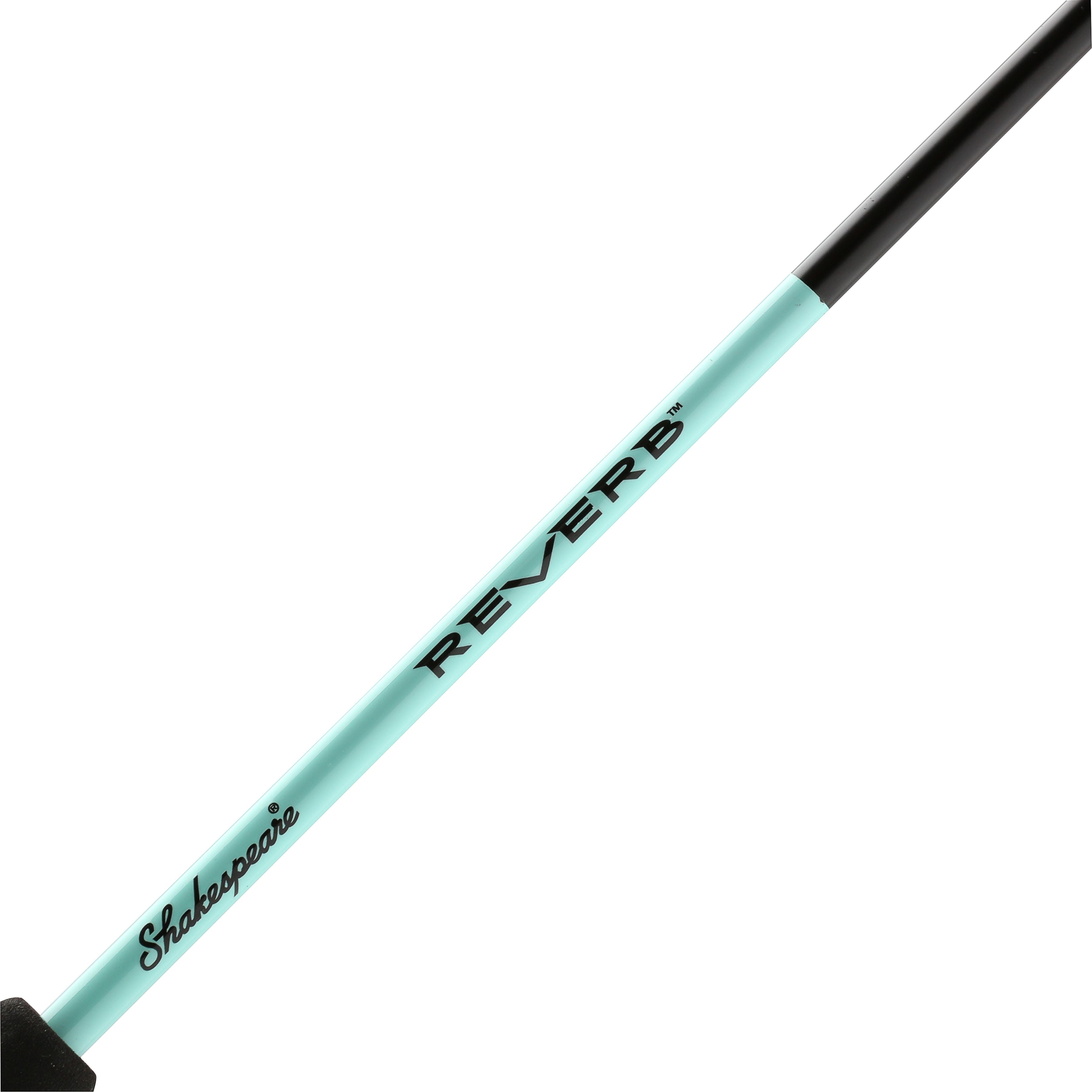 (3 pack) Shakespeare Reverb Spincast Fishing Combo, 5'6" Medium Rod, 10 Size Reel
