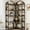 Brown, variant on Garvee Corner Bookshelf Industrial Bookcase, L Shaped Bookshelf Arched 5 Tier Corner Shelf, Large Bookshelf with Metal Frame, Etagere Shelf Corner Display Rack for Living Room Bedroom,Black