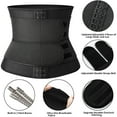 thumbnail image 3 of FITVALEN Men Sauna Suit Sweat Belt Hot Neoprene Body Shaper Waist Trainer Zipper Corset Girdle Workout GYM, 3 of 8