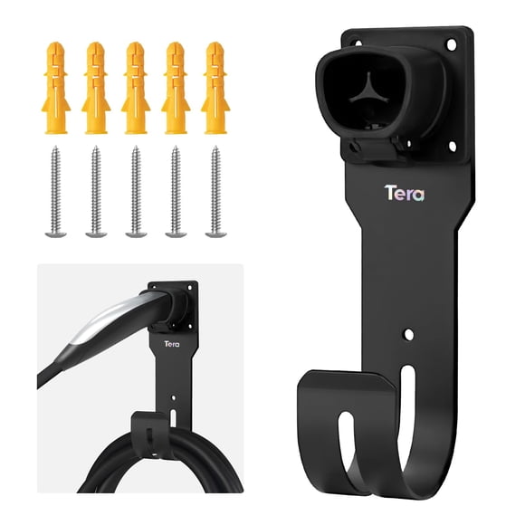 Soporte de cable de carga Tera EV para Tesla, soporte de pared impermeable