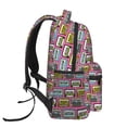 thumbnail image 3 of Fotbe Retro Cassette Pattern Casual Backpack for School, Travel, and Outdoor Activities - Durable, Lightweight, and Comfortable, 3 of 5
