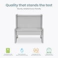 thumbnail image 4 of Dream On Me Little Steps Step Stool / Anti-slid base / Multipurpose Kids Step Stool / Sturdy & solid stool for kids Pebble Grey, 4 of 9
