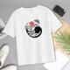 thumbnail image 1 of Camiseta de verano para mujer, Tops clásicos, cómodos, moda informal, ropa blanca, ropa informal con impresión gráfica, camisetas de manga corta L, 1 of 10