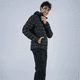 thumbnail image 4 of Chamarra Acolchada Impermeable HikePath Hombre Negro Talla Extra Grande, 4 of 8