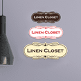thumbnail image 2 of Designer Linen Closet Sign (Black) - Large, 2 of 4